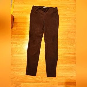 Reitmans size 7 faux suede black skinny pants